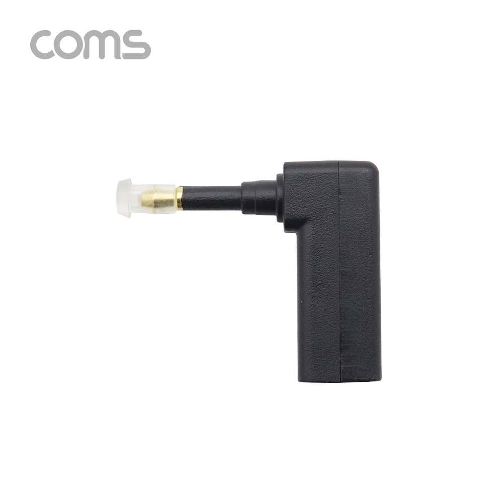 Coms 오디오광 젠더(각->원) 꺾임 / 각(F)/원(M) / 커넥터 커버 有