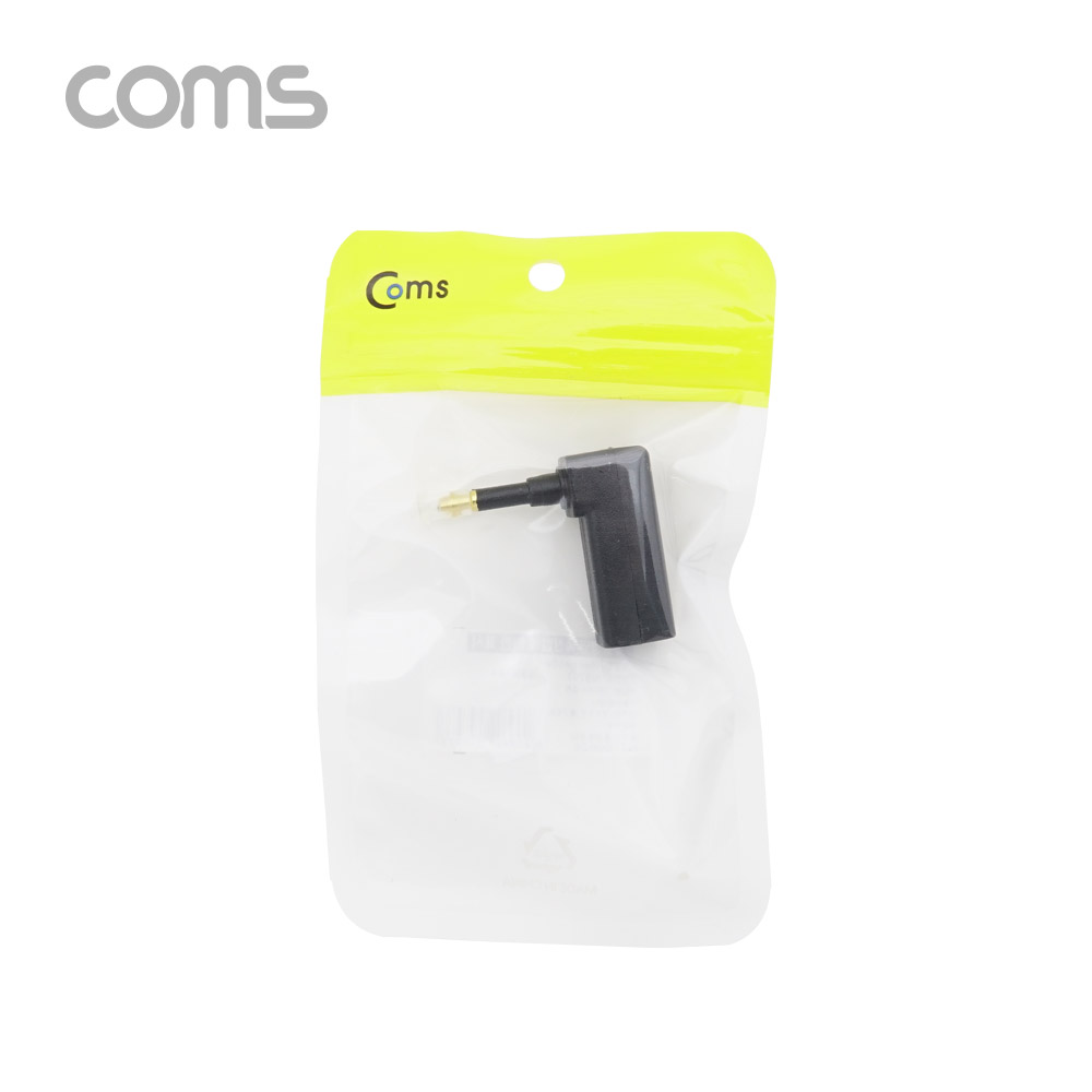 Coms 오디오광 젠더(각->원) 꺾임 / 각(F)/원(M) / 커넥터 커버 有