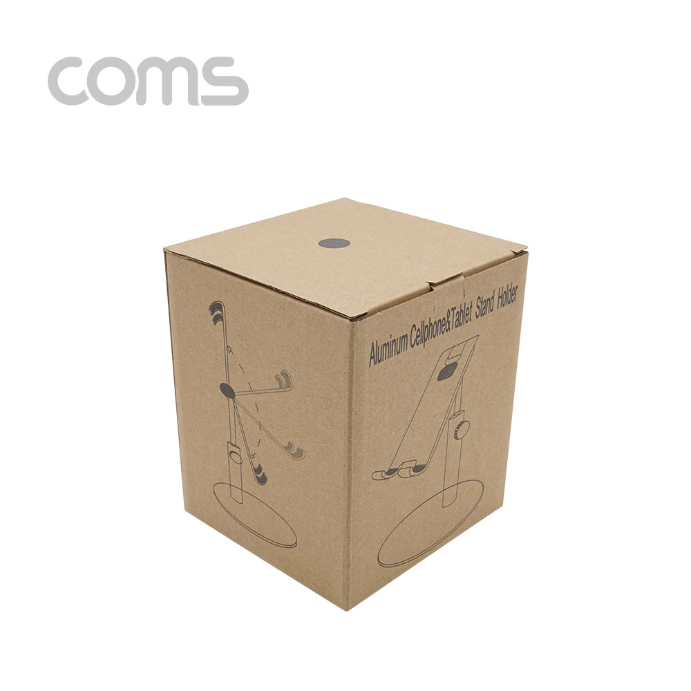 Coms 탁상용 알루미늄 스마트폰/태블릿 거치대