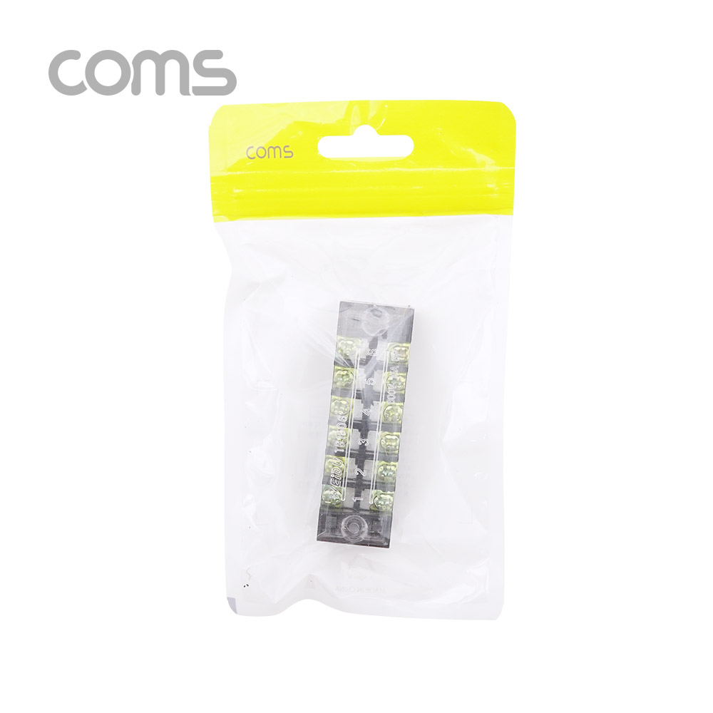 Coms 고정식 단자대, 터미널 블록 / 블럭 / 15A / 6P/ DC 직류전용