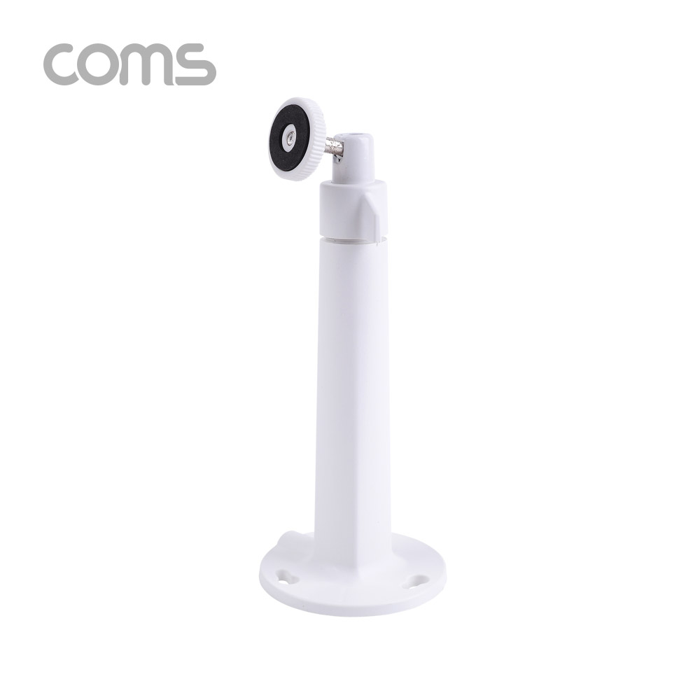 Coms CCTV용 거치대(White) / Plastic / 1관절 각도조절