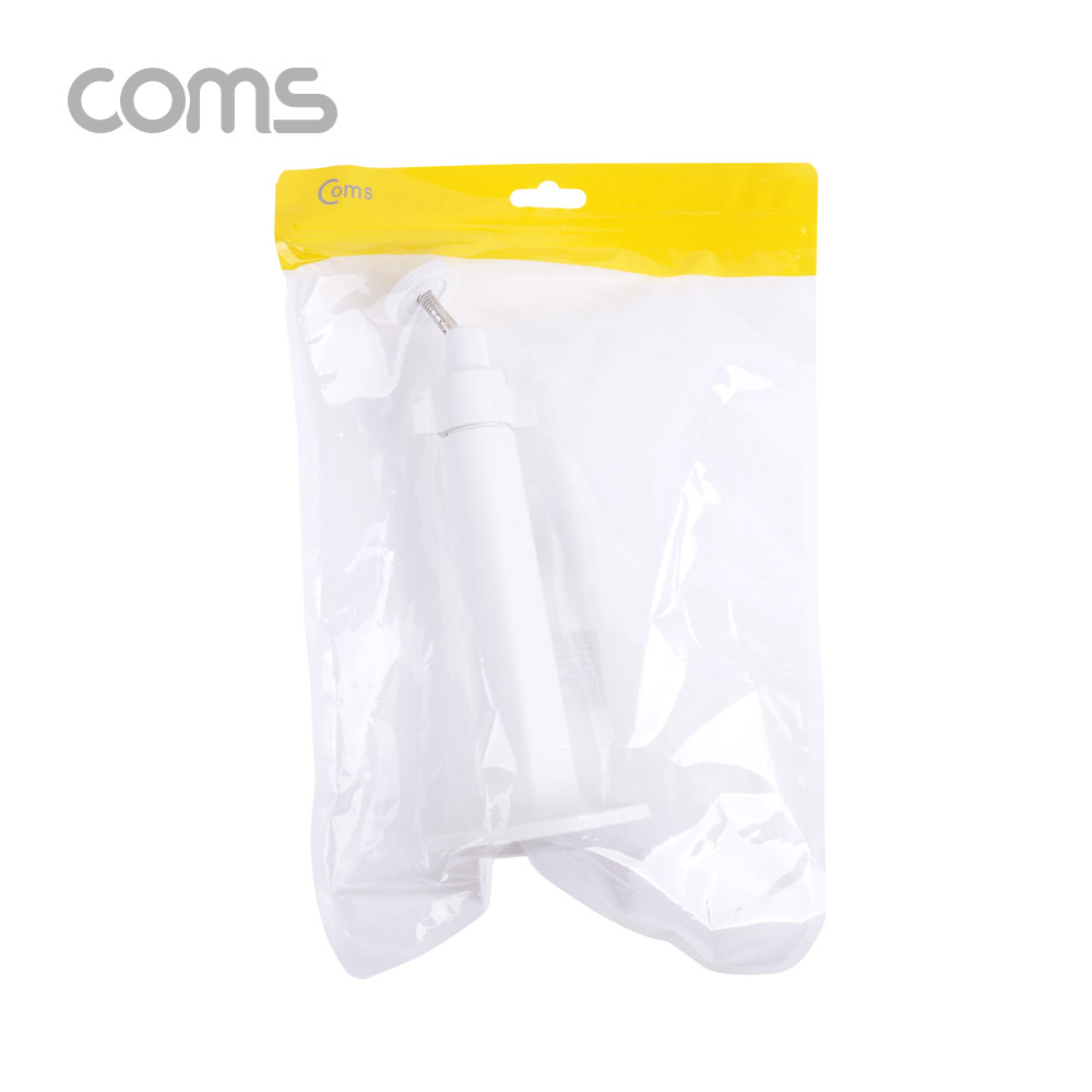 Coms CCTV용 거치대(White) / Plastic / 1관절 각도조절