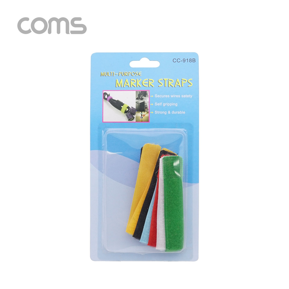 Coms 케이블 타이 / 벨크로 타이 (6pcs/6색)