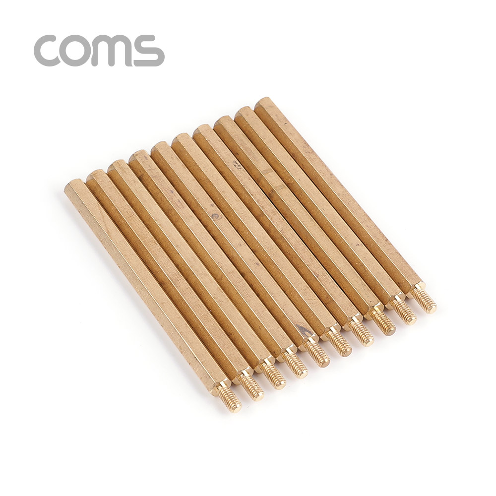 Coms 육각나사 (수/암) / 나사류 / 6.5cm / 10ea
