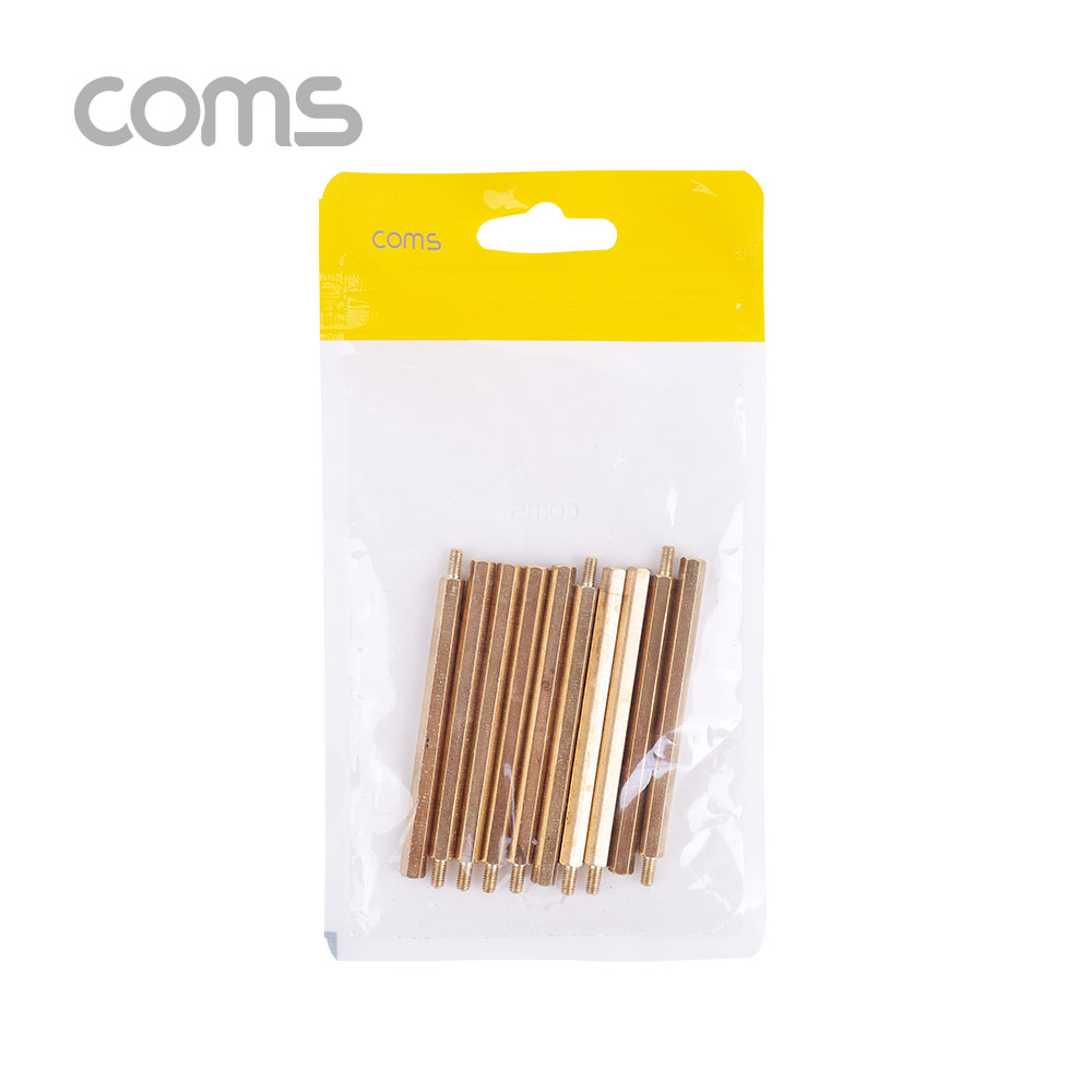 Coms 육각나사 (수/암) / 나사류 / 6.5cm / 10ea