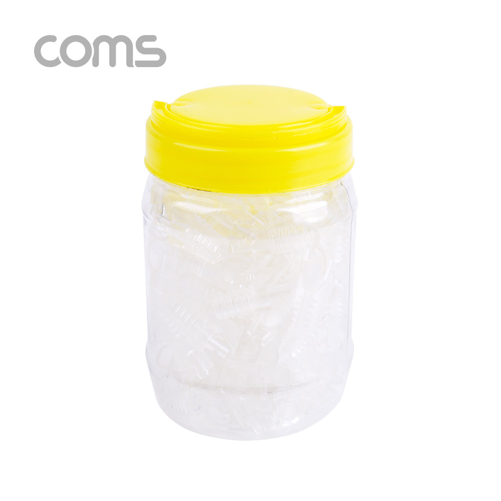 Coms 부트(투명) / CAT6 / PVC통 / 100ea