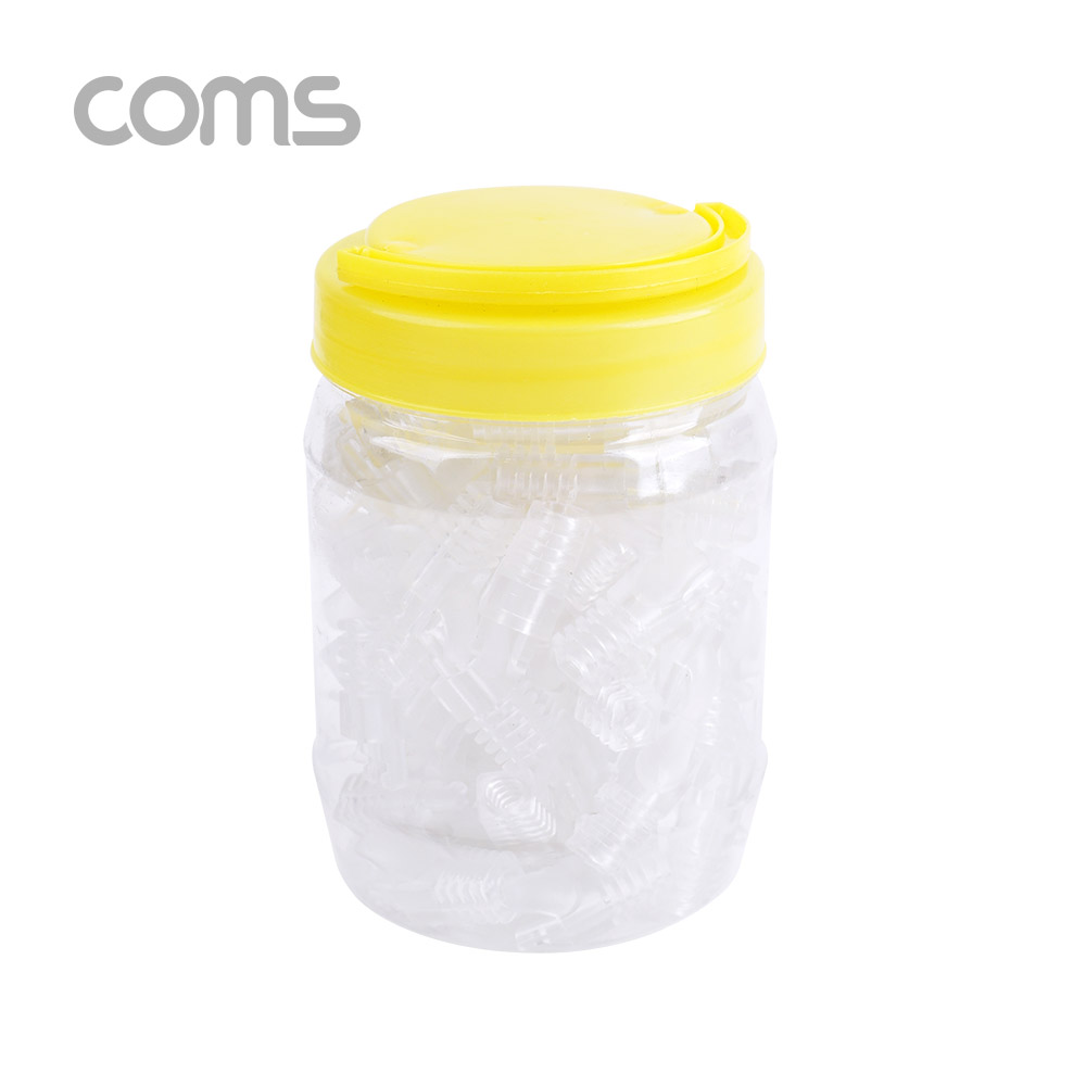 Coms 부트(투명) / CAT5 / PVC통 / 100ea