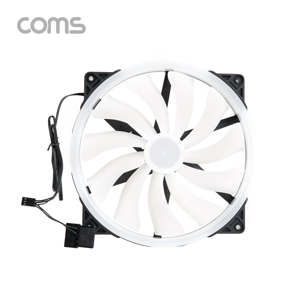 Coms 쿨러 CASE / 200mm / Rainbow LED / Cooler