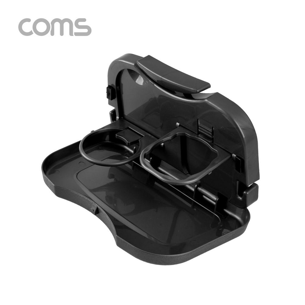 Coms 차량용 트레이 / 차량 테이블 / 헤드레스트 거치대 / 블랙