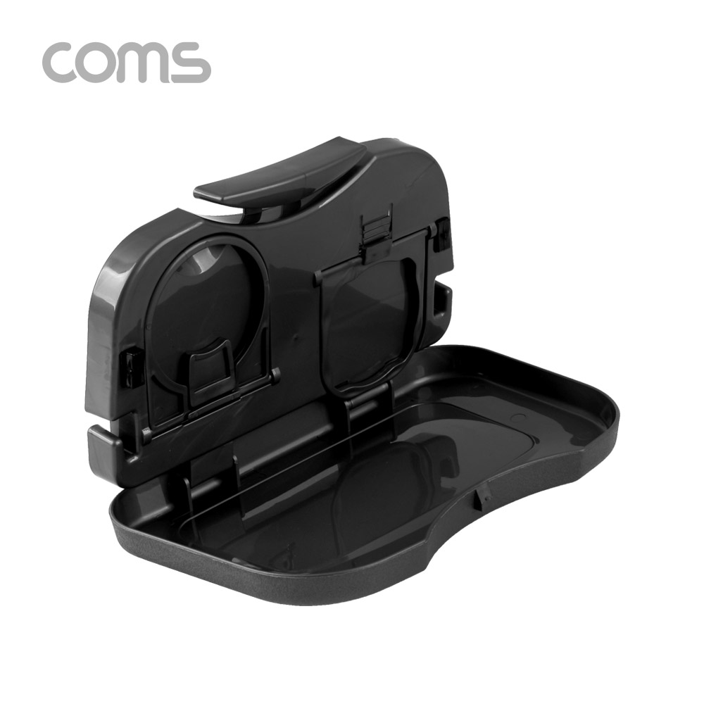 Coms 차량용 트레이 / 차량 테이블 / 헤드레스트 거치대 / 블랙