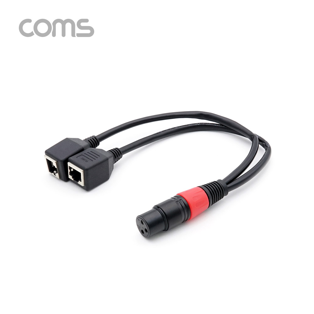 Coms 캐논 변환 케이블(Y형) / 캐논(F)/RJ45(F)x2 / 30cm