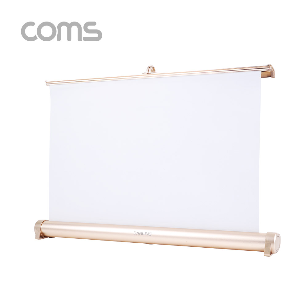 Coms 프로젝터 스크린(스탠드형) / 미니 휴대용 / 22.5형 / 16:9