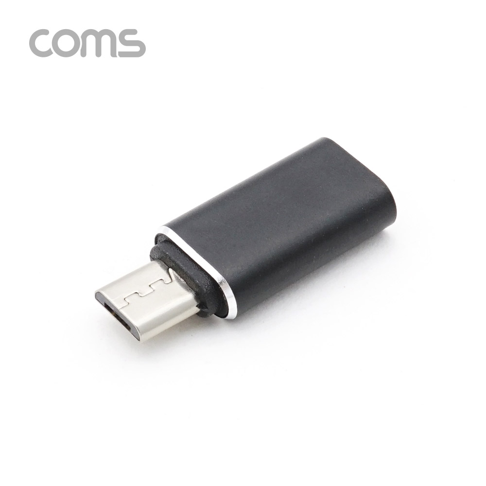 Coms USB 3.1 Type C 젠더 (C F/5P M) / Short / Black