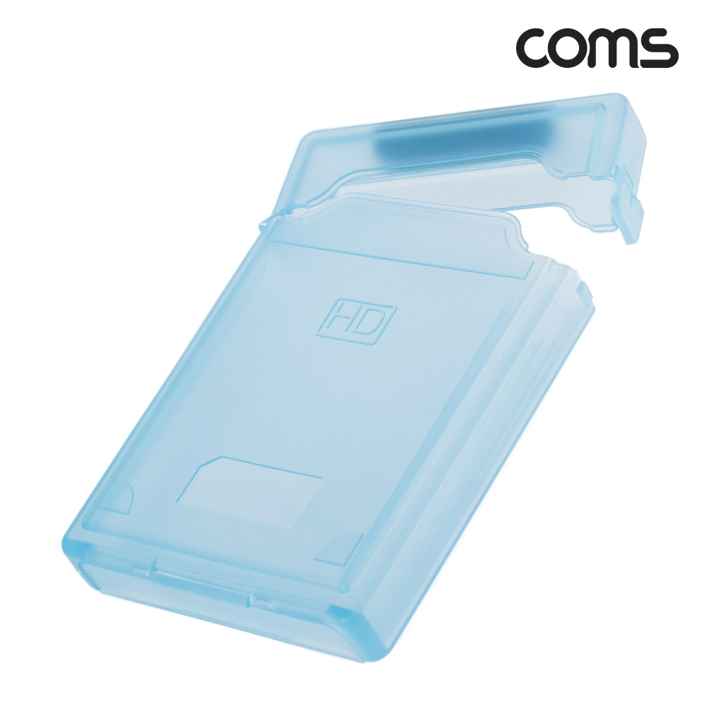 Coms HDD 케이스 (2.5형) Blue, 상/하 오픈