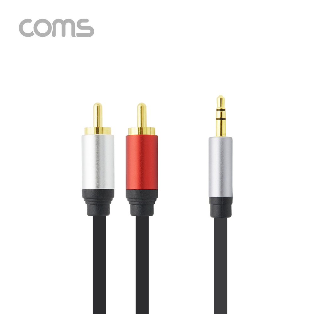Coms OFC 스테레오/RCA(2선) 케이블 1.8M