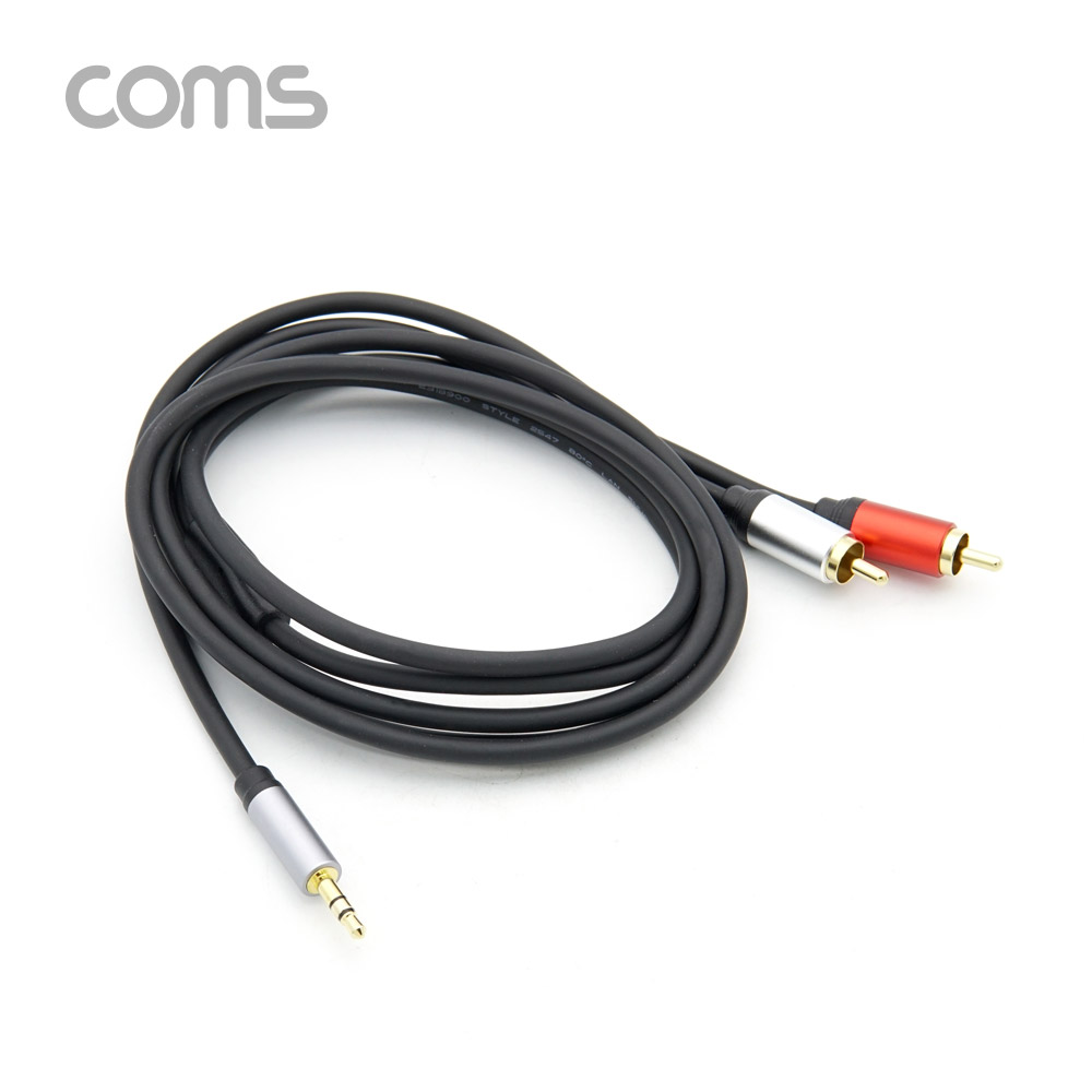 Coms OFC 스테레오/RCA(2선) 케이블 1.8M