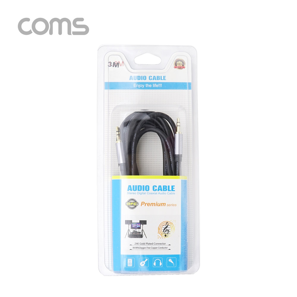 Coms OFC 스테레오 케이블 (3.5ø) 3M