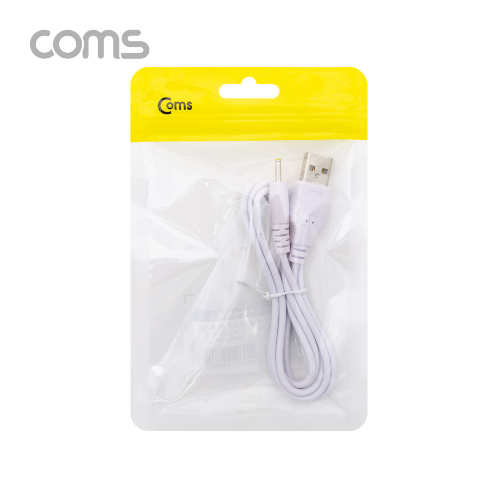 Coms USB 전원 케이블 (DC 2.5/0.7) 1M / White