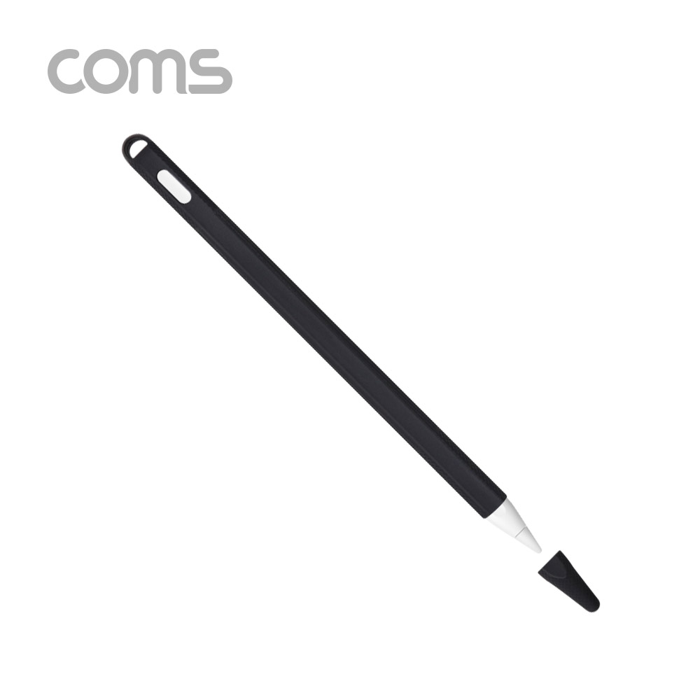 Coms iOS 펜슬 보호케이스 / 2세대 / 실리콘 / Black
