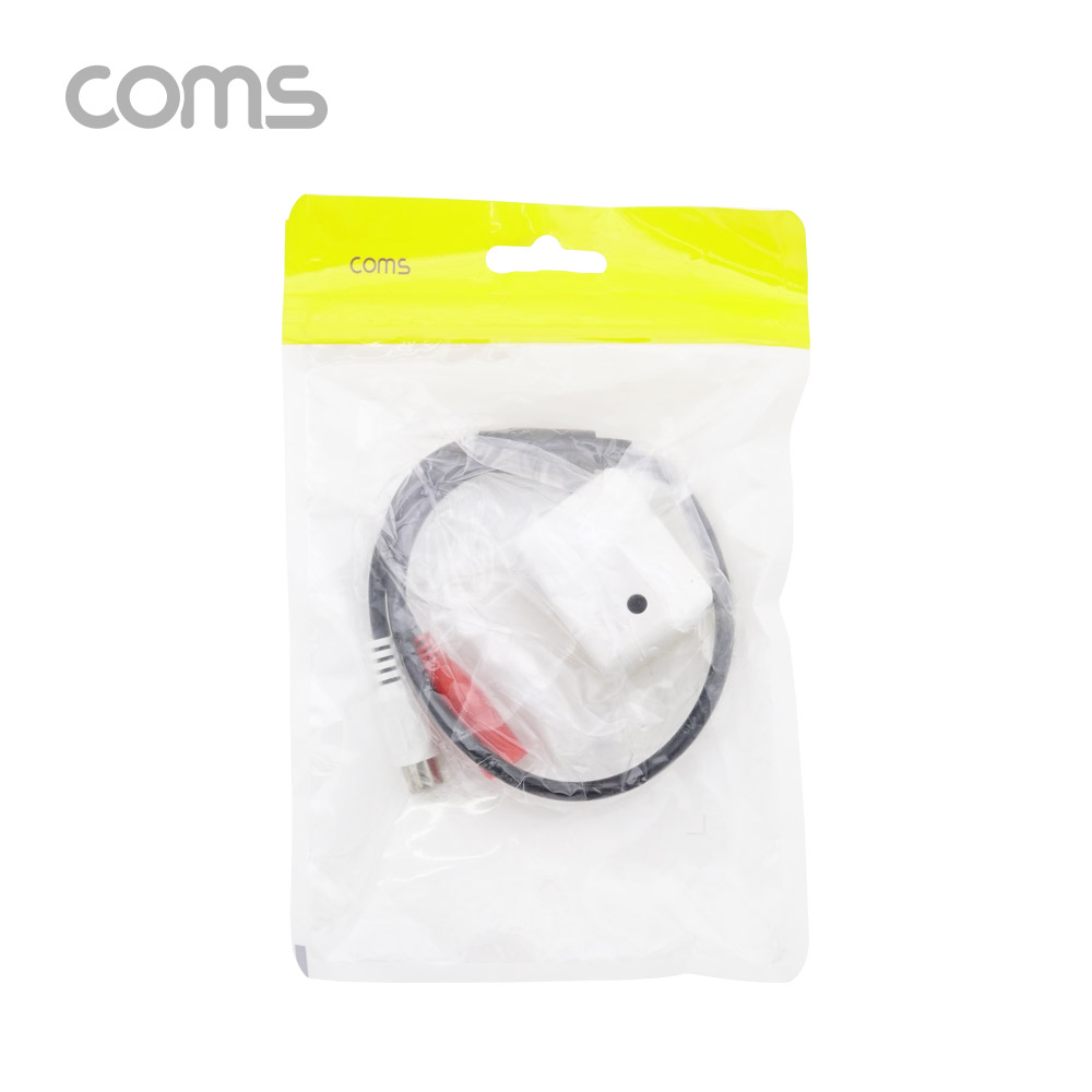 Coms CCTV용 오디오 모니터 마이크 / CCTV 마이크 / RCA 전용 / 사각형