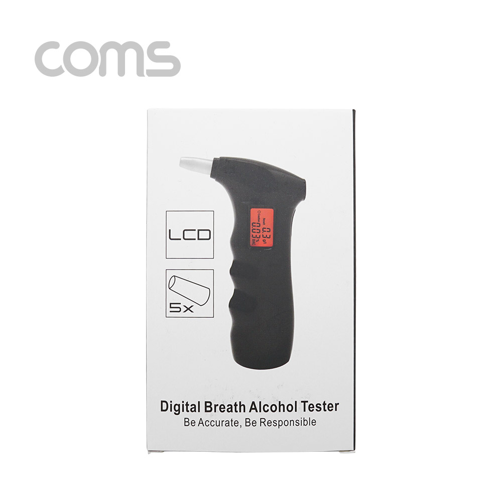 Coms 음주측정기(그립형), 0.00%~0.19%/알코올(알콜) 테스터기