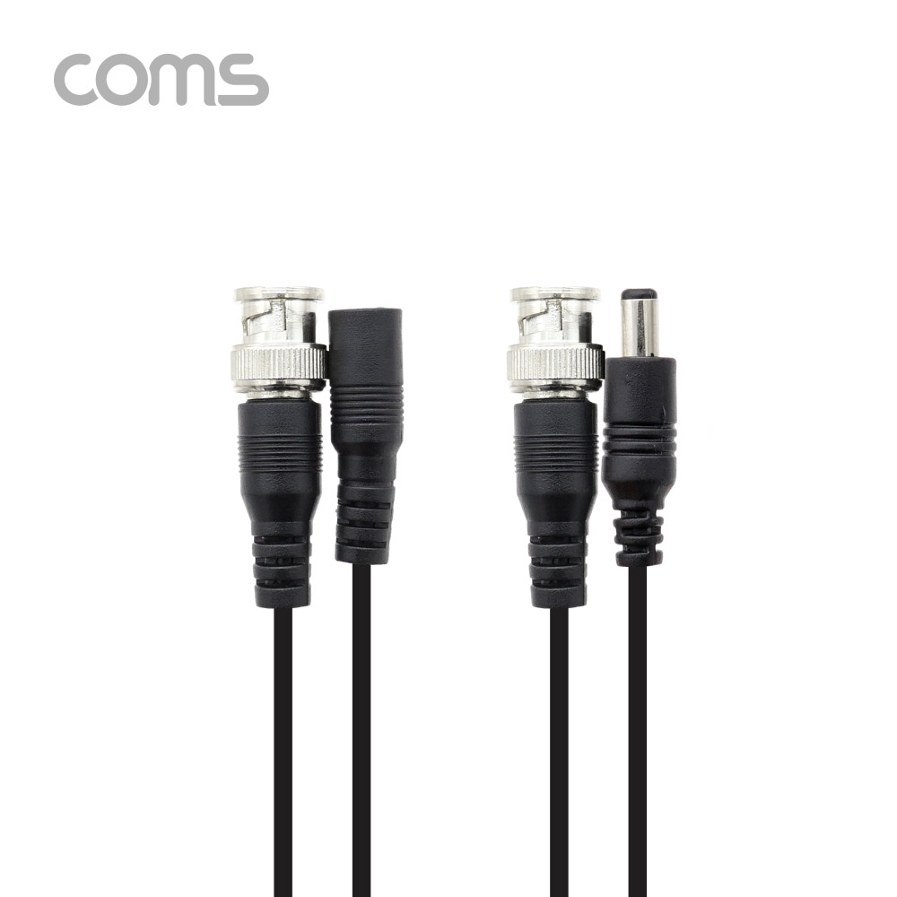 Coms CCTV 케이블 50cm / DNC/DC 케이블/ BNC MM/DC MF