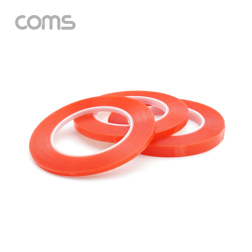 Coms 절연 테이프(Red 비닐) 8mm / 0.13mm x 25m