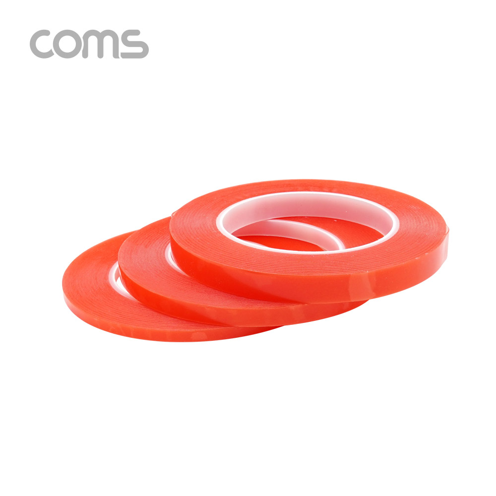 Coms 절연 테이프(Red 비닐) 8mm / 0.13mm x 25m