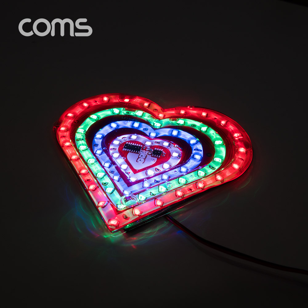 Coms 하트 LED 점멸등