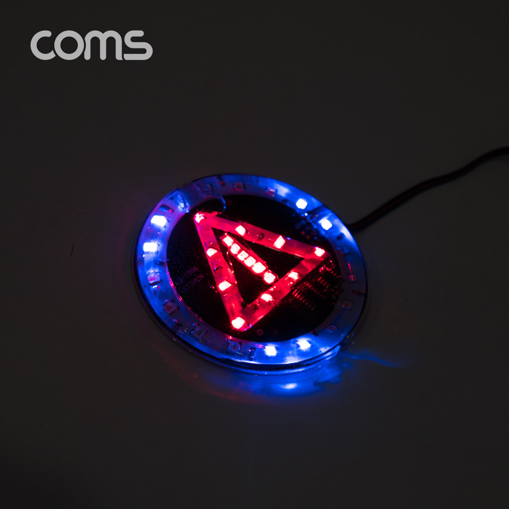 Coms 원형 LED 점멸등 / 삼각 / 85mm