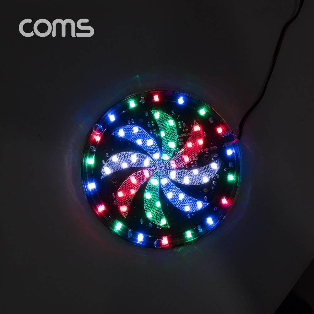 Coms 원형 LED 점멸등 / 바람개비 / 100mm