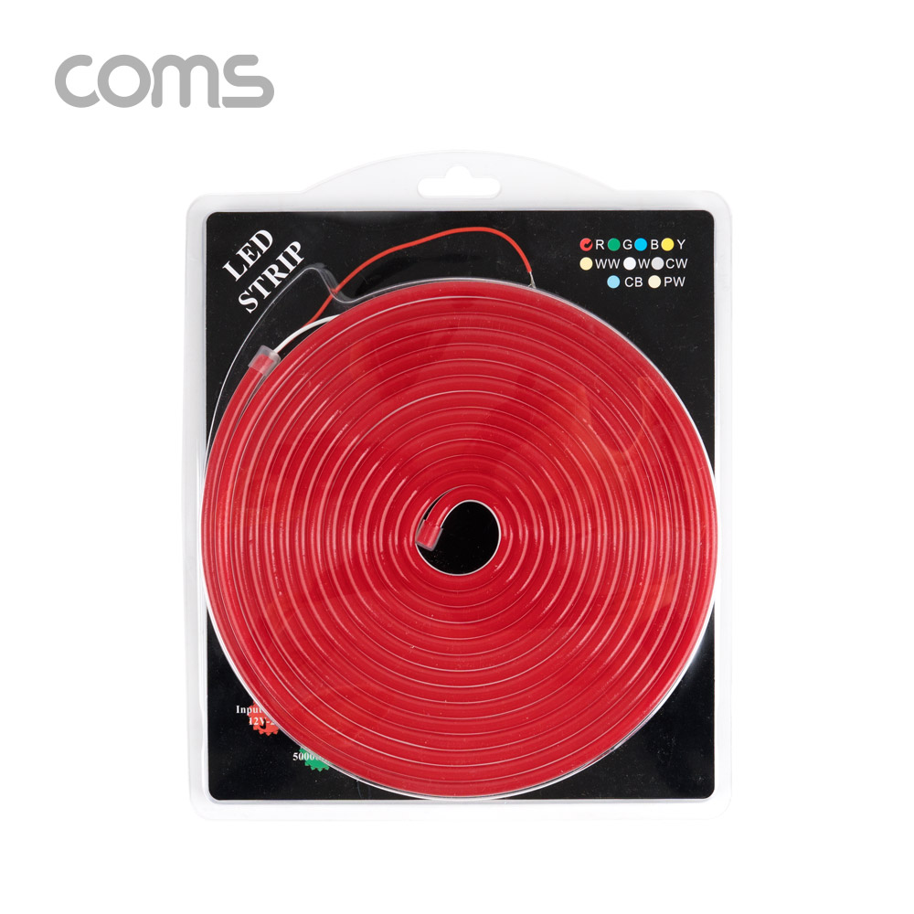 Coms LED 슬림형(줄/띠형) / DC전원 / 5M / Red