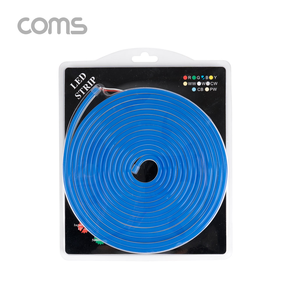 Coms LED 슬림형(줄/띠형) / DC전원 / 5M / Blue