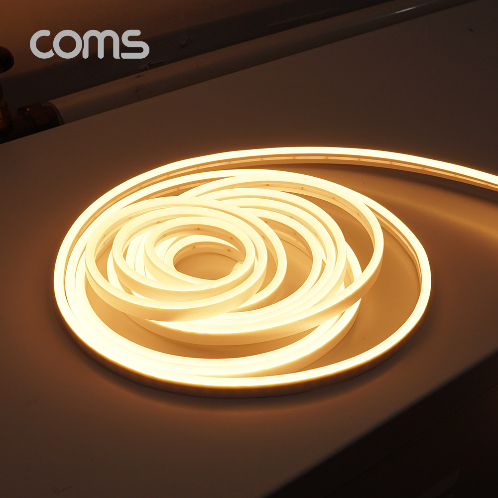 Coms LED 슬림형(줄/띠형) / DC전원 / 5M / Warm White