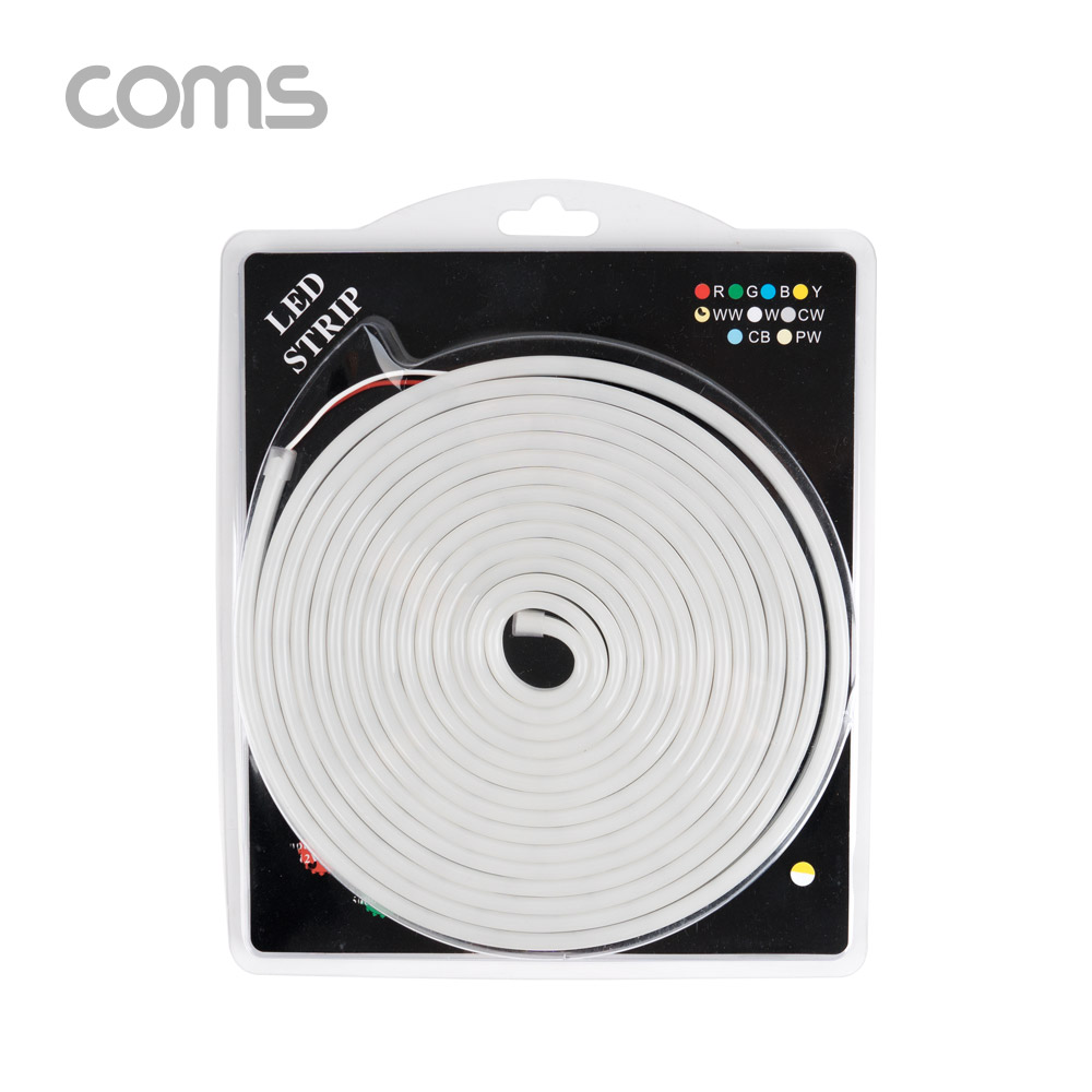 Coms LED 슬림형(줄/띠형) / DC전원 / 5M / Warm White