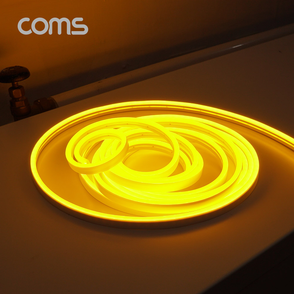 Coms LED 슬림형(줄/띠형) / DC전원 / 5M / Yellow