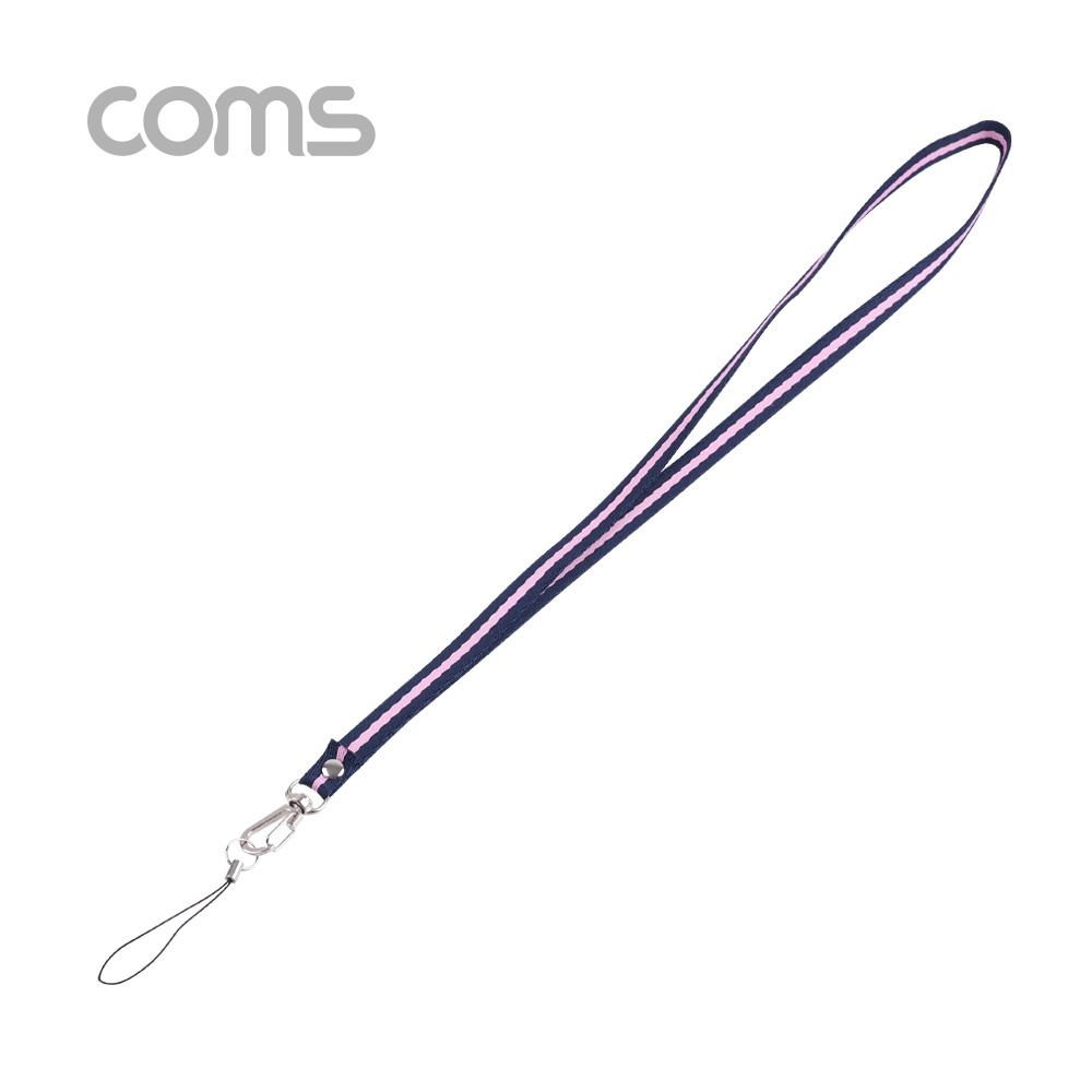 Coms 넥 스트랩 / Blue & Pink / 35cm
