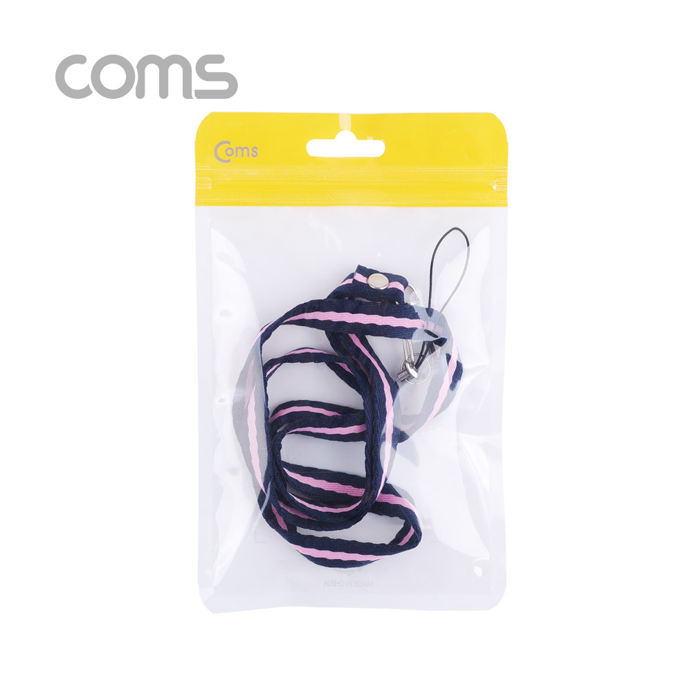 Coms 넥 스트랩 / Blue & Pink / 35cm
