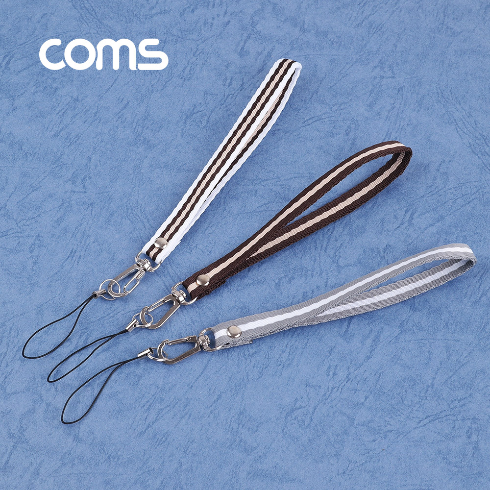 Coms 손목 스트랩 / Brown & Dark Brown / 12cm