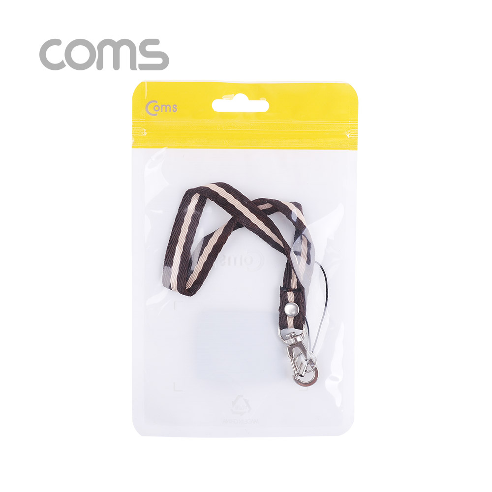 Coms 손목 스트랩 / Brown & Dark Brown / 12cm