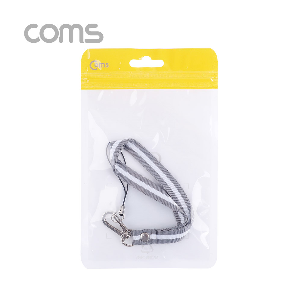 Coms 손목 스트랩 / Gray & White / 12cm