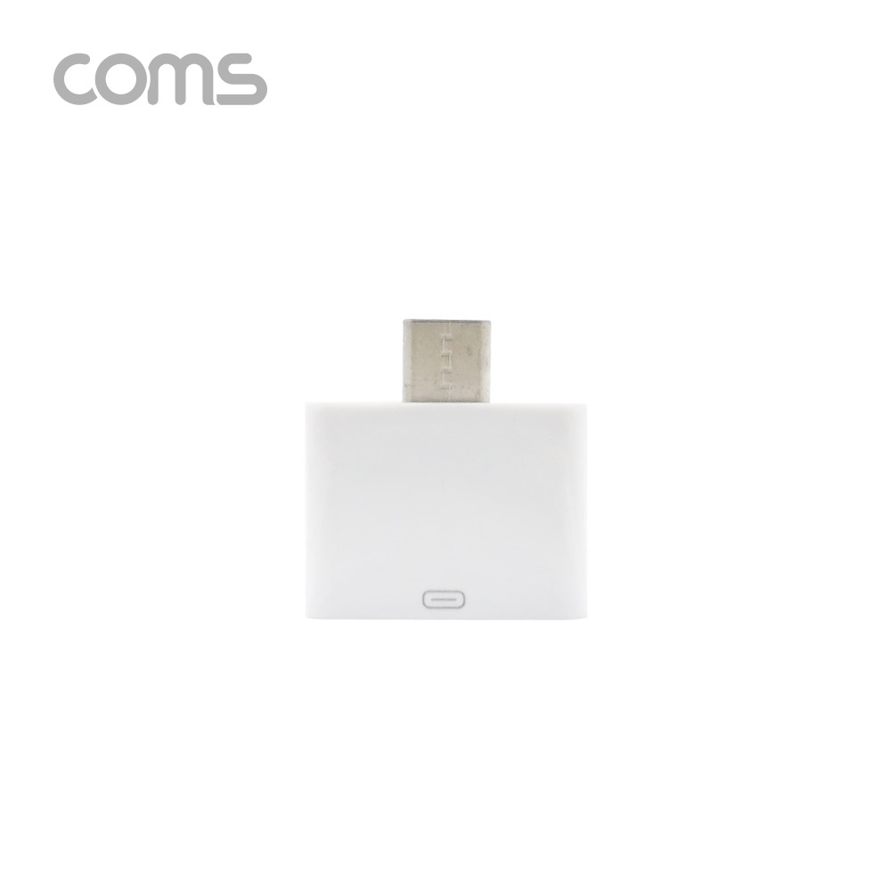 Coms USB 3.1(Type C) 젠더 (C M/8P F) / Short / White