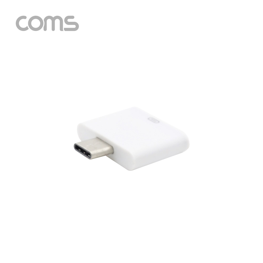 Coms USB 3.1(Type C) 젠더 (C M/8P F) / Short / White