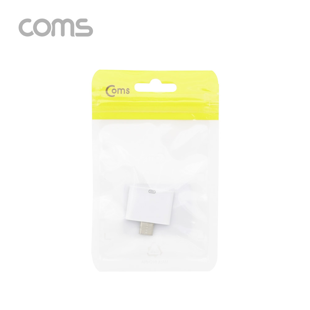 Coms USB 3.1(Type C) 젠더 (C M/8P F) / Short / White