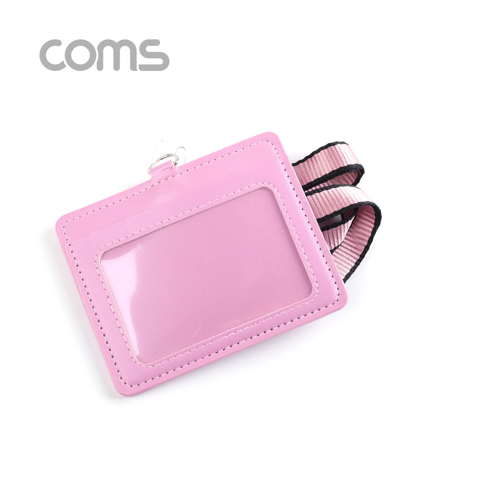 Coms 카드지갑 목걸이 (가로형) / Pink