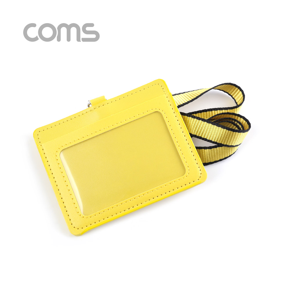 Coms 카드지갑 목걸이 (가로형) / Yellow