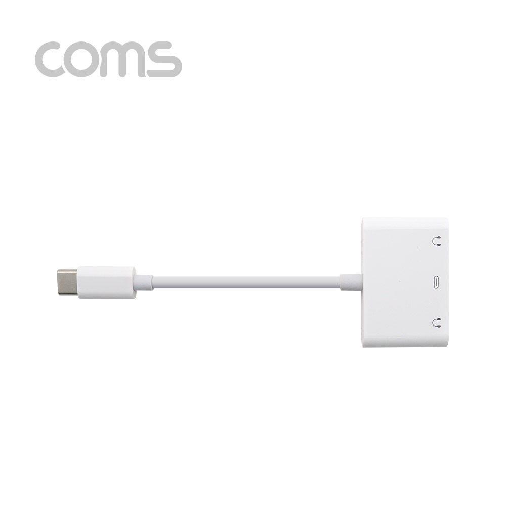 Coms USB 3.1 (Type C) AUX 젠더(Y형) 12cm Type C M/F+ Aux / 국내 스마트폰 사용 가능