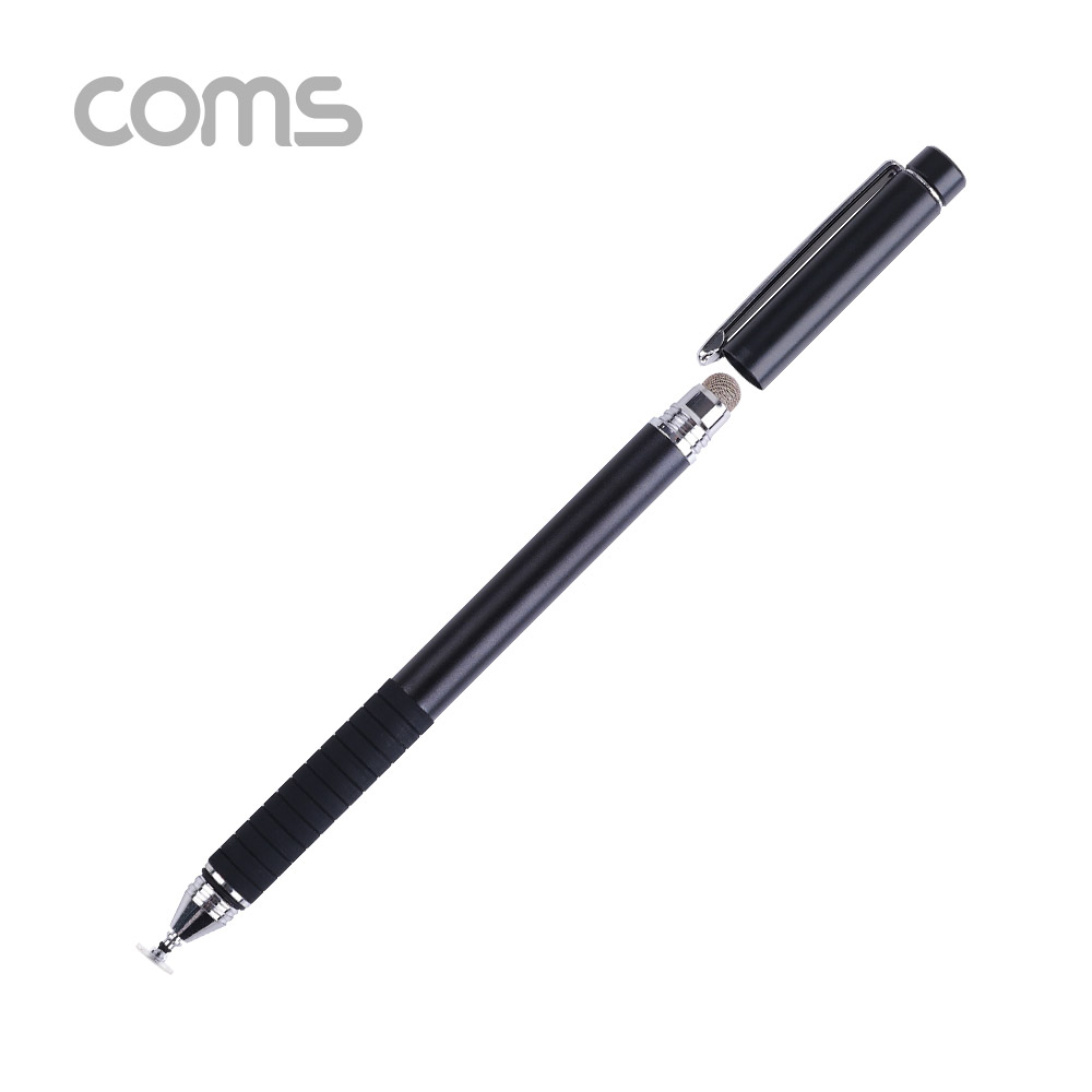 Coms 정전식 스마트폰 터치펜 / 터치볼, 디스크형 / Black