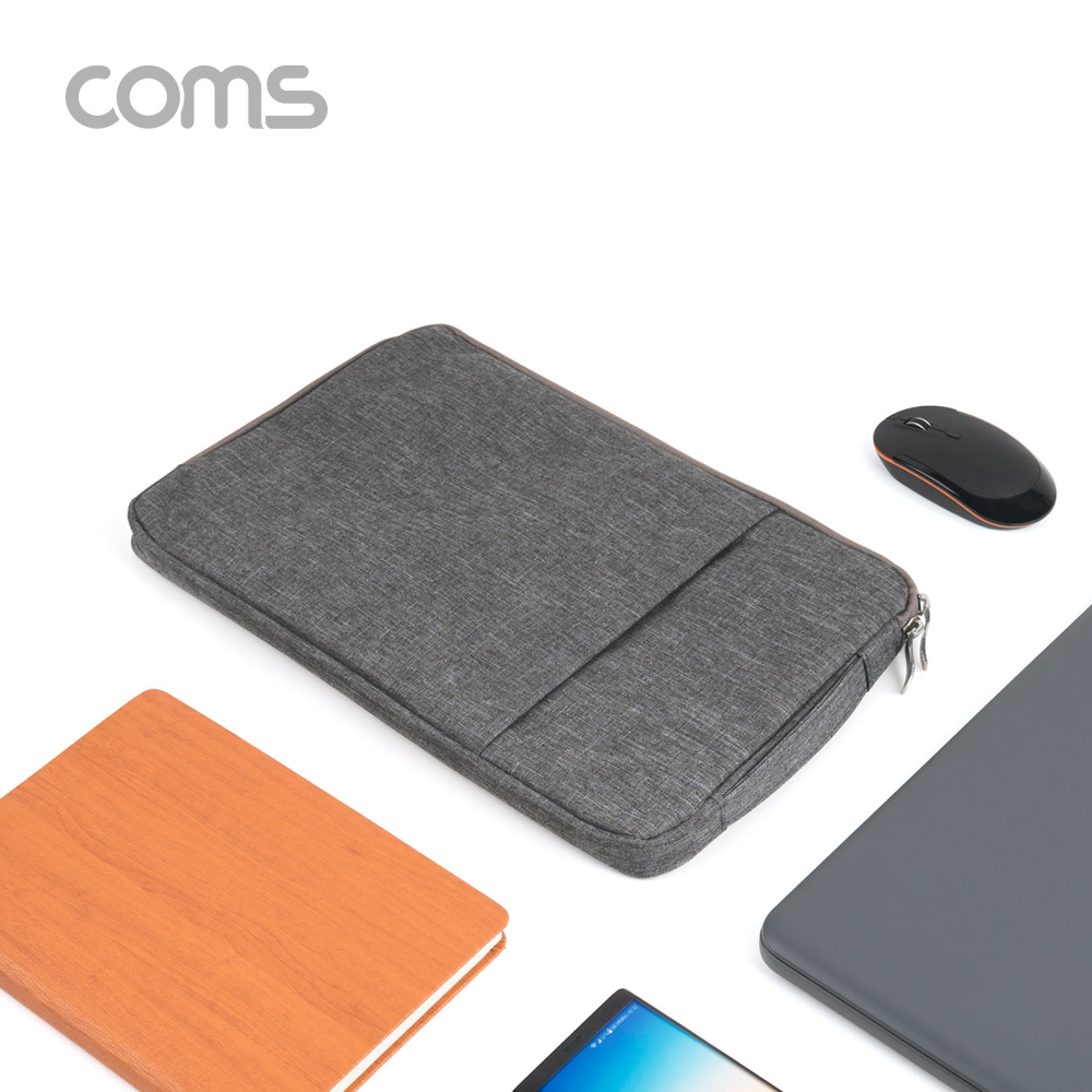 Coms 노트북 파우치 / 노트북 가방 / 슬림형 / 그레이 / 11.6형