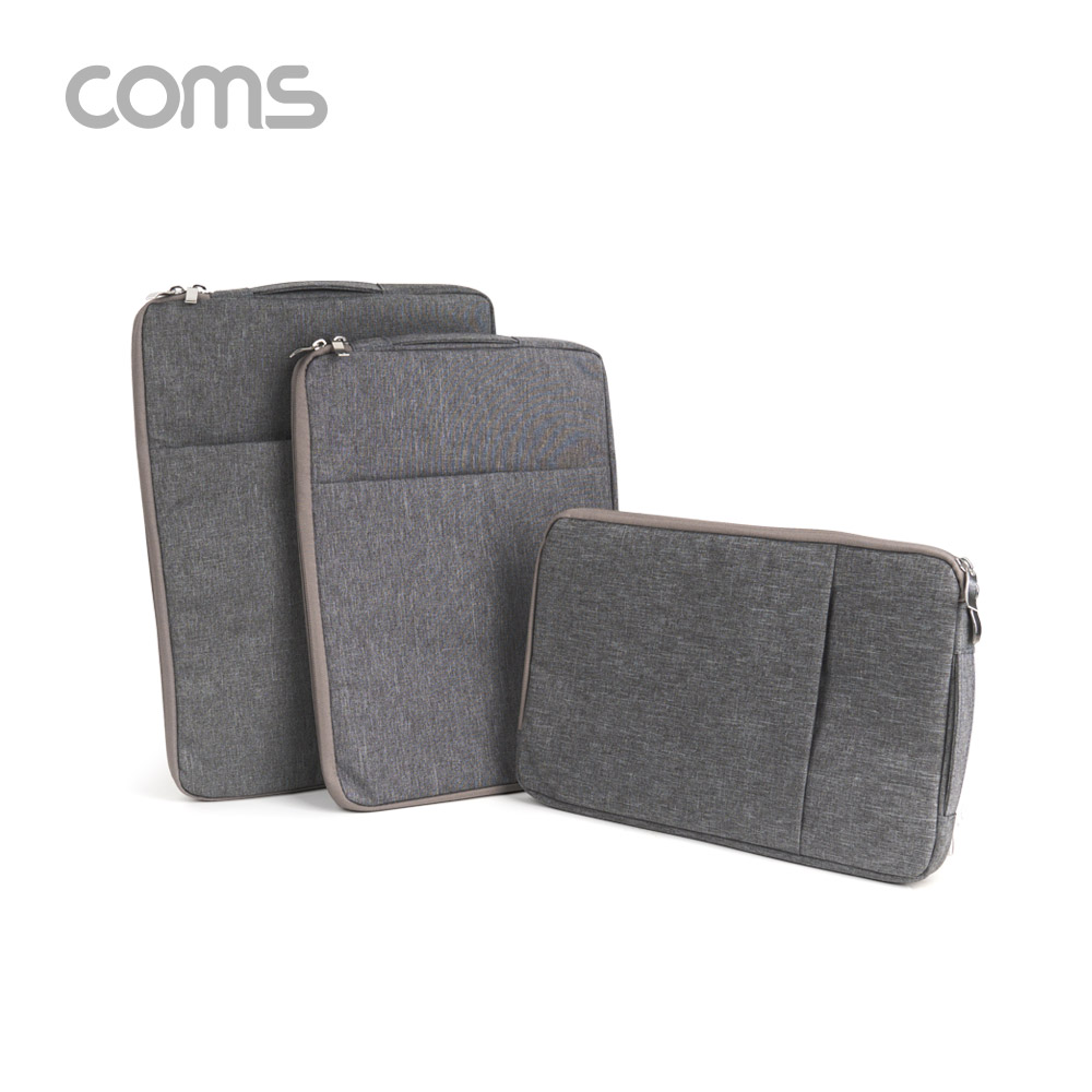 Coms 노트북 파우치 / 노트북 가방 / 슬림형 / 그레이 / 11.6형